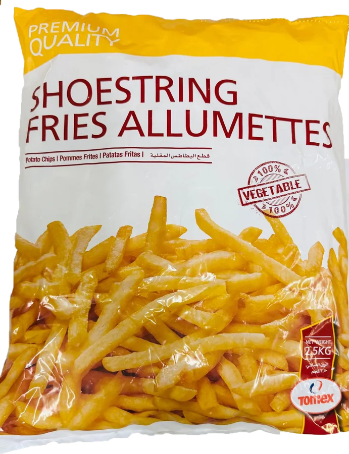 Pakiranje pommes frites marke Tomex